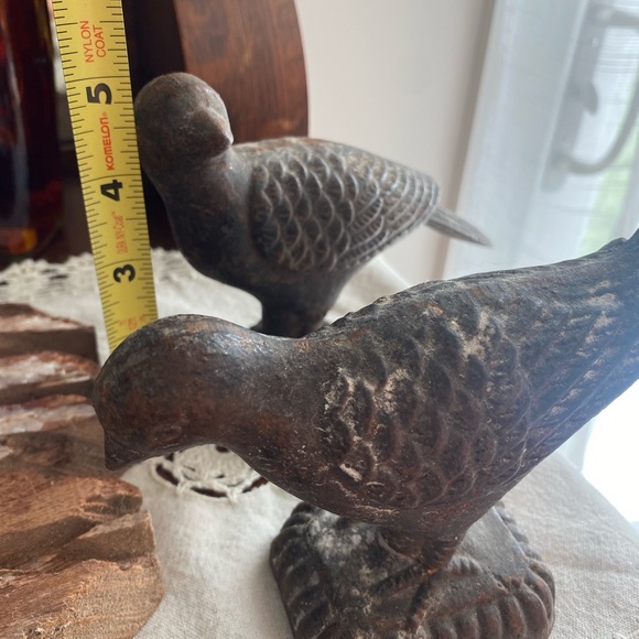 Vintage cast iron bird statues - Picture 5 of 5